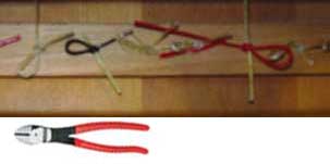 string knots inside harp